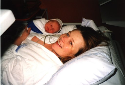 Lukas og mor - den 22. november 1999.